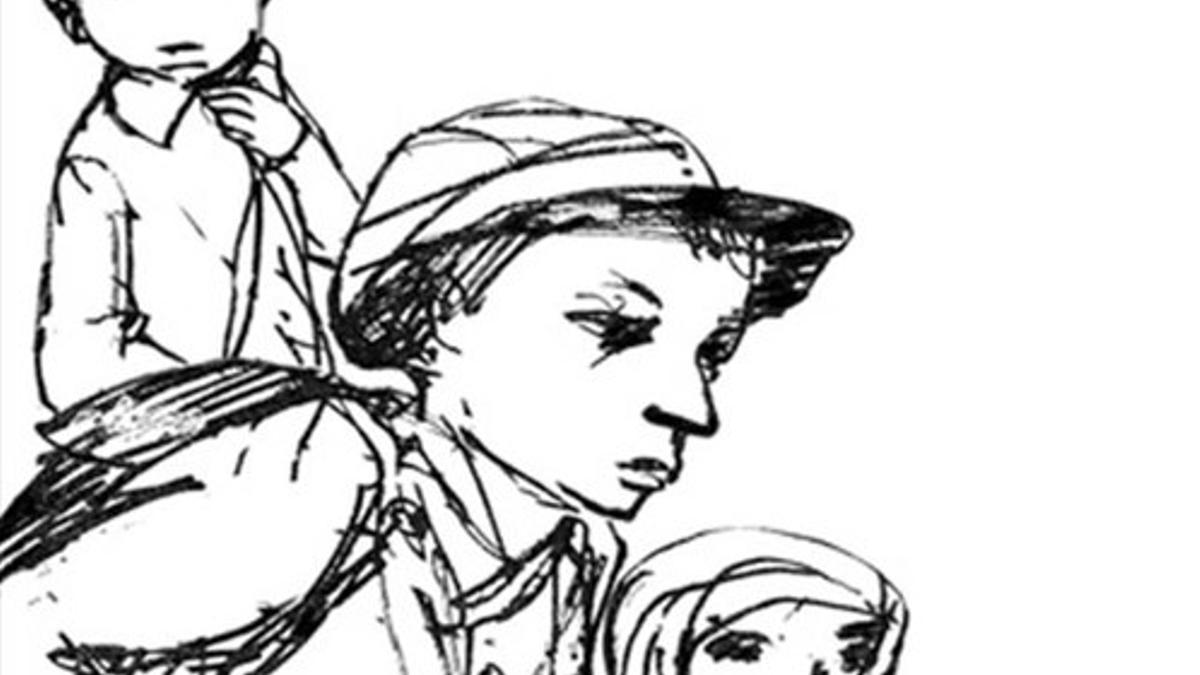 Ilustración de Carme Solé Vendrell en 'La cruzada de los niños'.