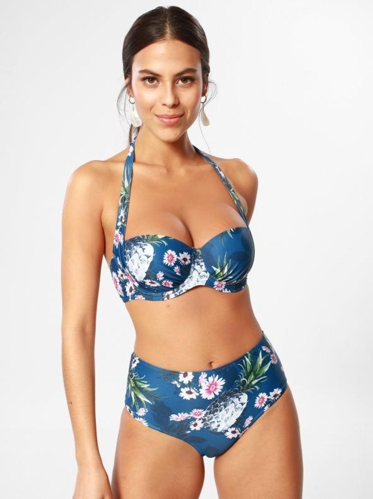 Bikini tropical azul