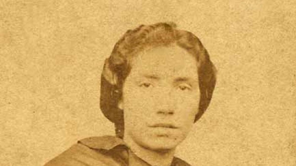 Rosalía por Cardarelly. Santiago de Compostela na década dos 60 do século XIX.