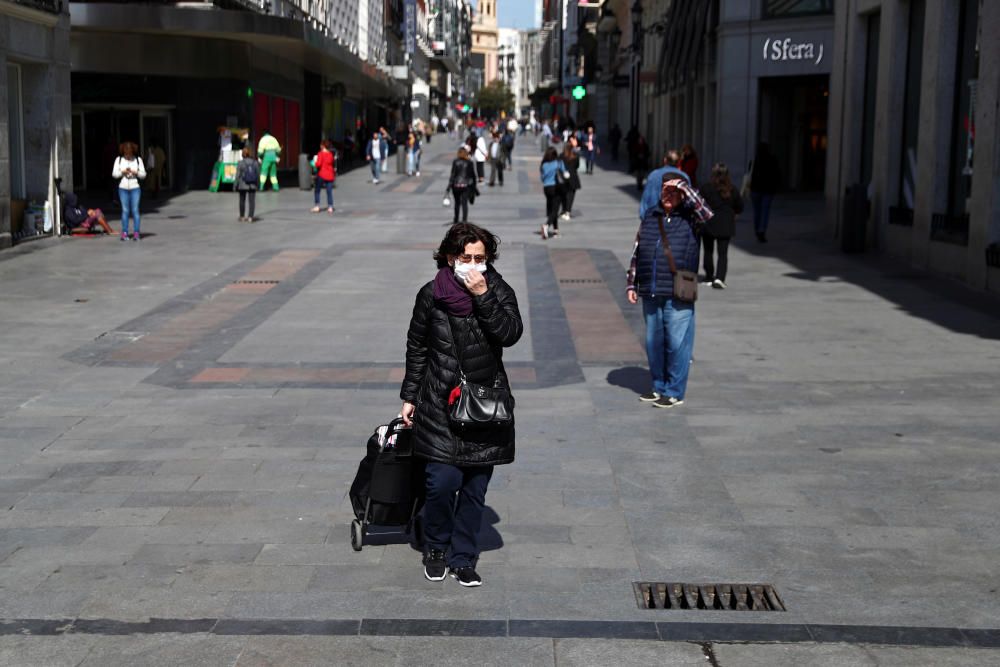 Madrid, semivacío por la epidemia del coronavirus