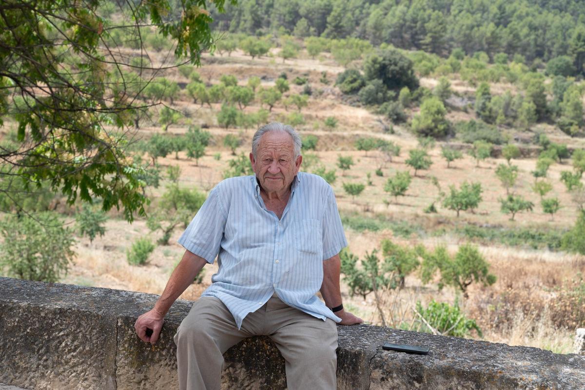 Gregorio Adelle, este viernes en su pueblo natal, La Cañada de Verich.