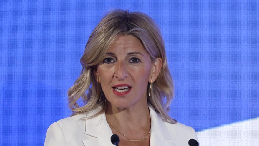 La candidata Yolanda Díaz