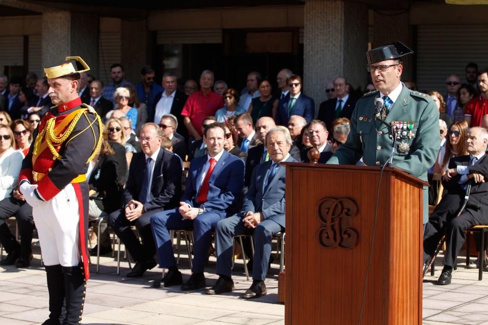 Acto del Día de la Hispanidad en el cuartel de El Rubín, en Oviedo