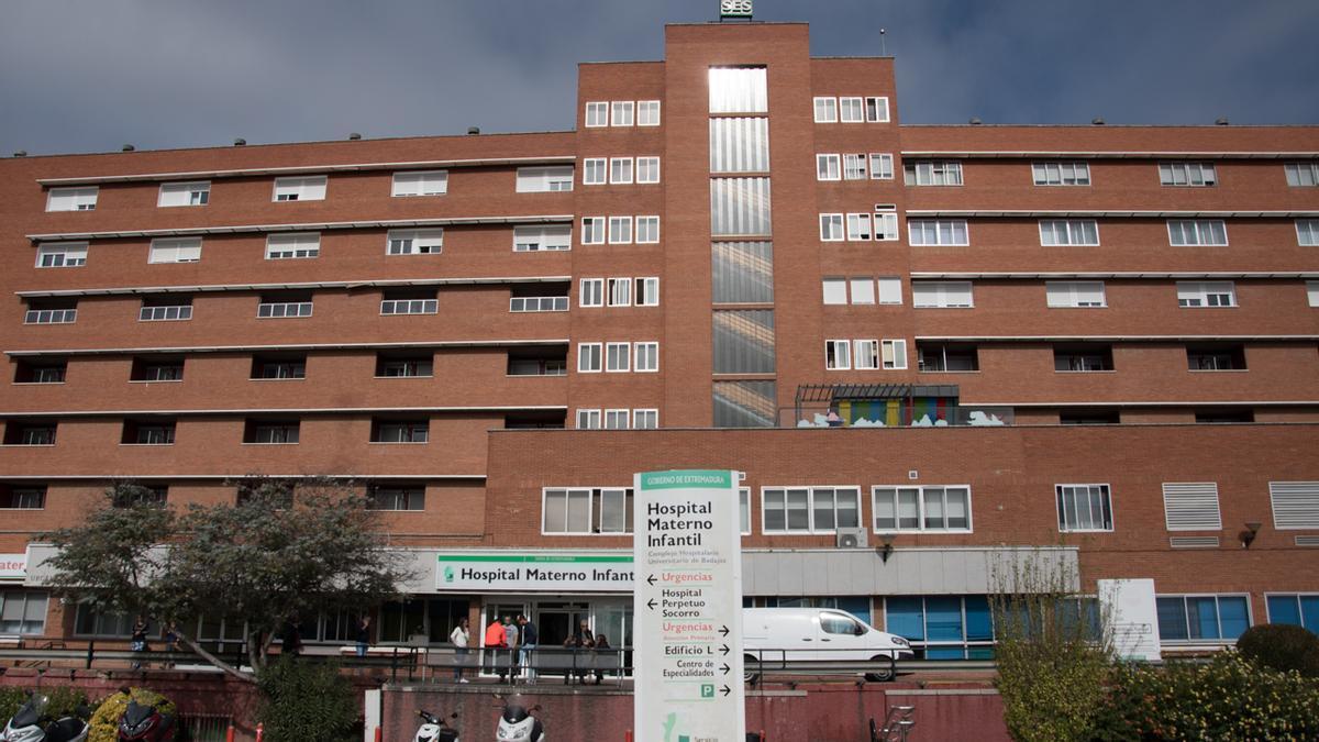 Hospital Materno Infantil de Badajoz, donde nació el niño.