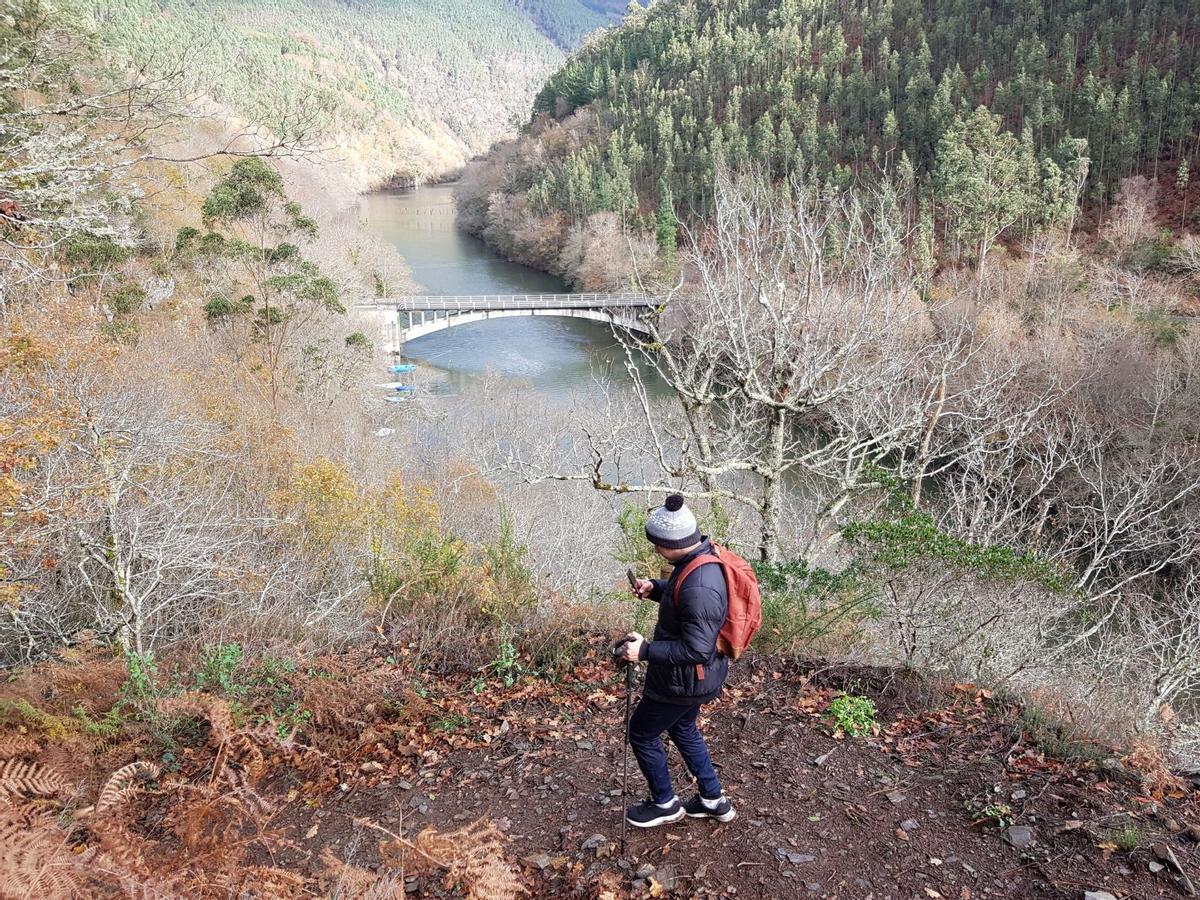 Uno de los tramos de la futura gran senda del Navia a su paso por Boal.