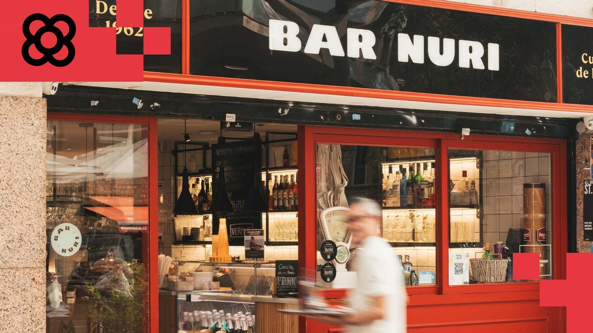 Fachada del bar Nuri en la rambla del Poblenou.
