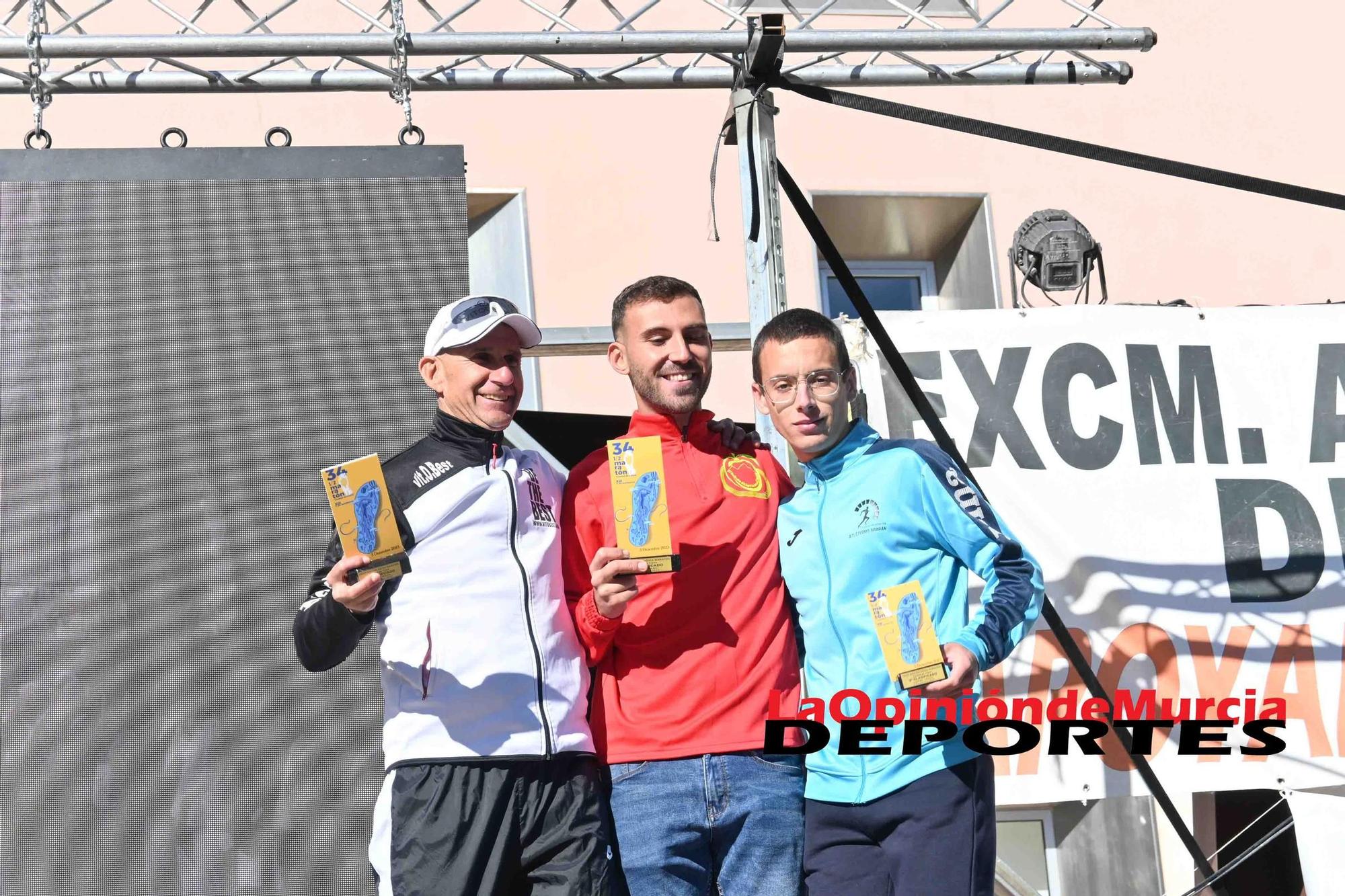 FOTOS: Podio de la Media maratón de Cieza