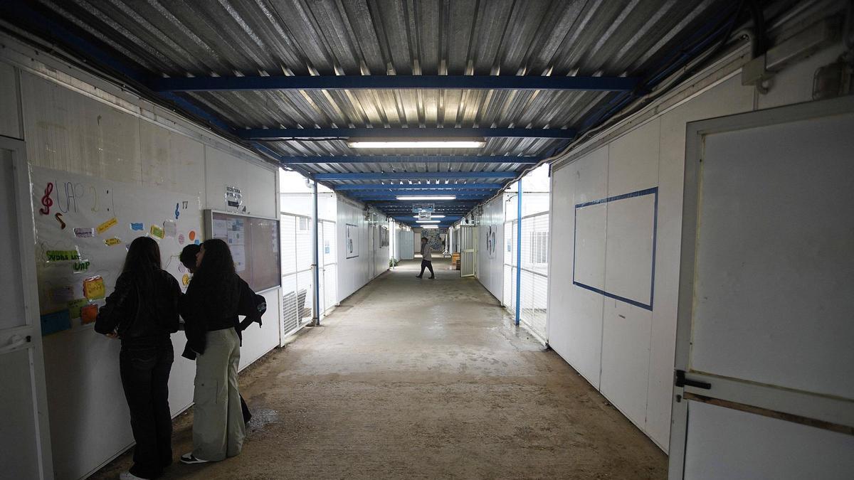 Les imatges de Jéssica Albiach a l'institut Salvador Sunyer de Salt