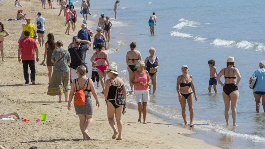 La playa del Postiguet el pasado mes de agosto