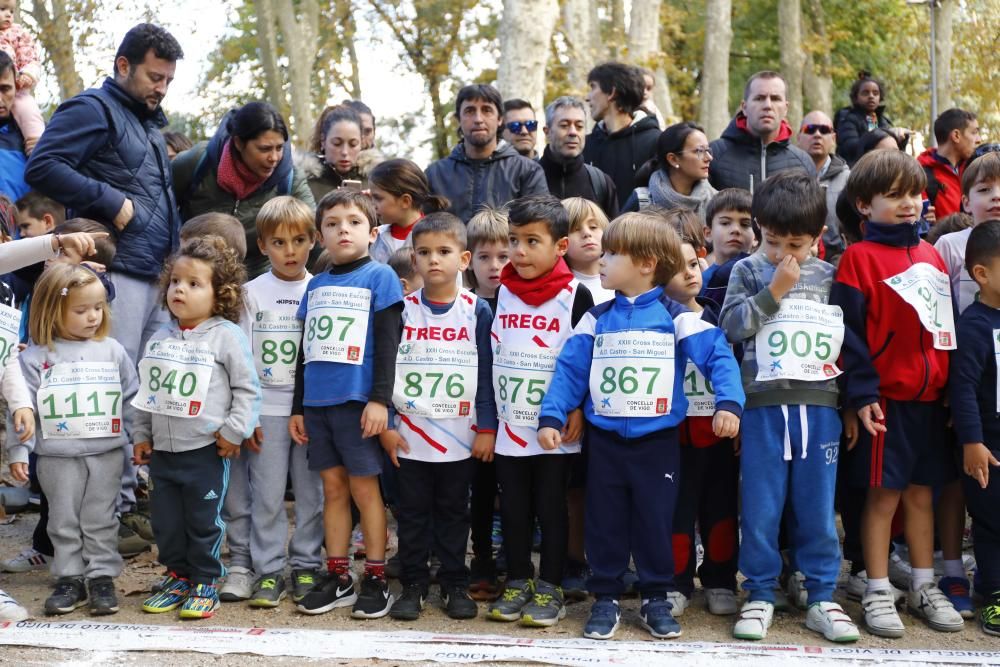 Más de 1.100 jóvenes atletas desafían a las bajas temperaturas para participar en la tradicional carrera de cross escolar.