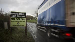 Limite fronterizo entre la Republica de Irlanda e Irlanda del Norte en el condado de Cavan.