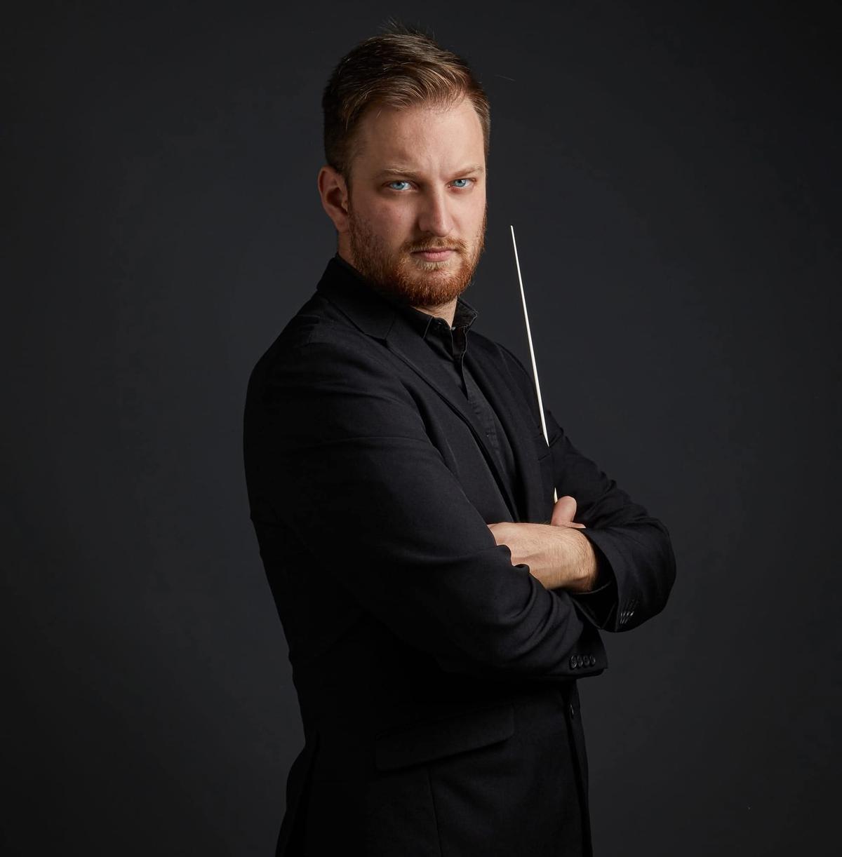 El nuevo director de la Banda Jove Comarcal de la Vall d'Albaida, David Castelló.