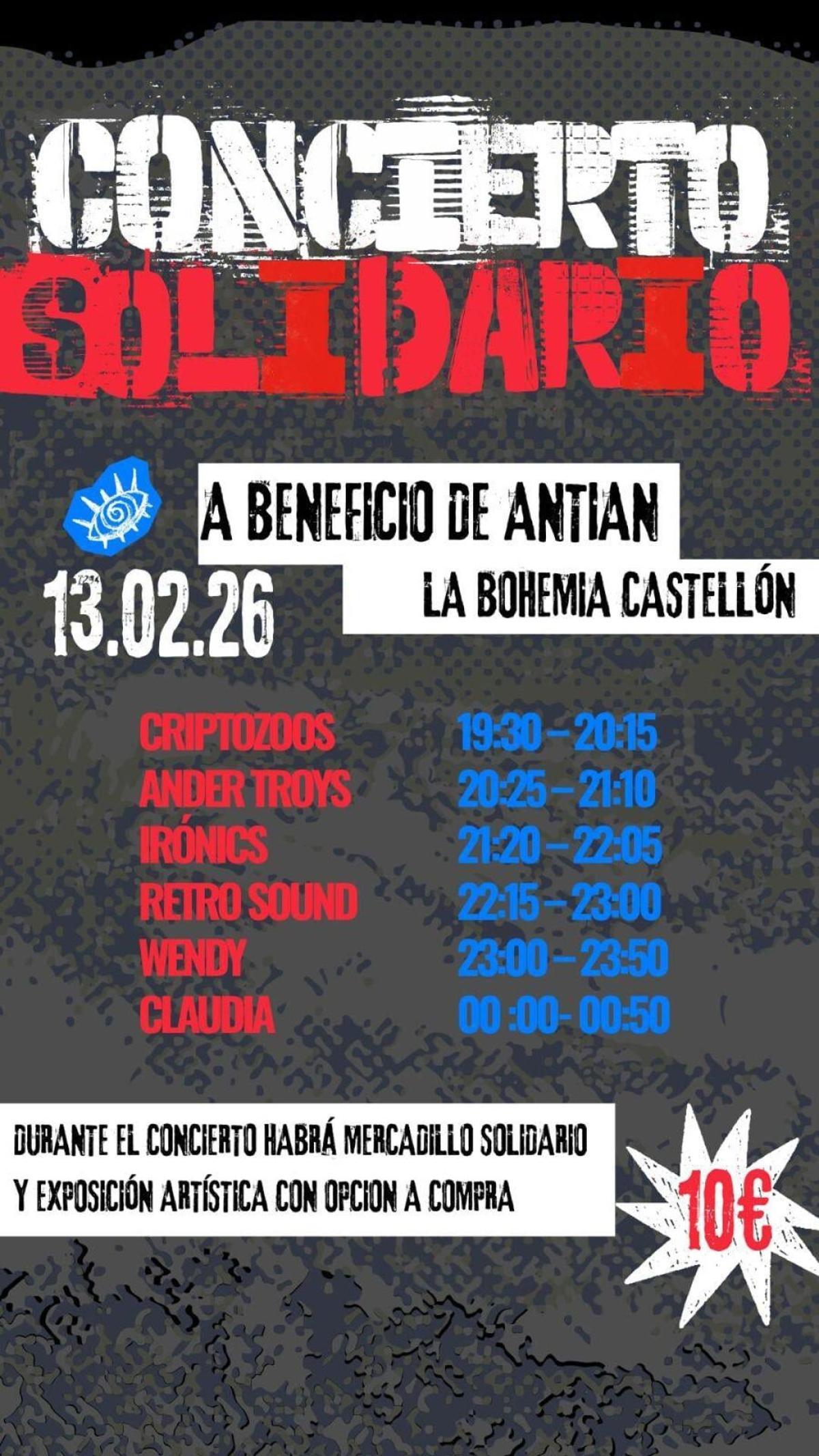 Festival a beneficio de Antian