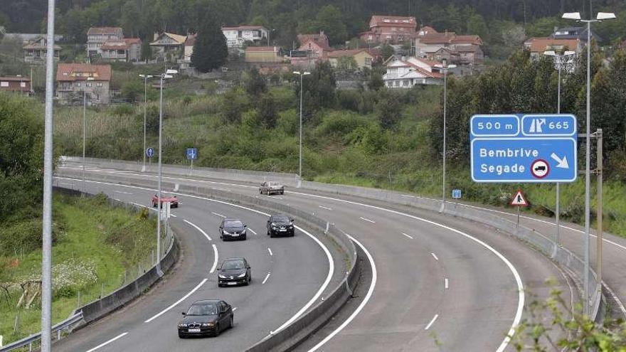 Tramo de la autovía en donde se colocarían las pantallas acústicas.  // José Lores