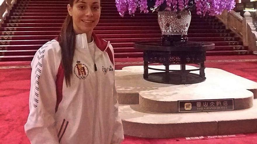 Patricia Camino, en el Mundial de taekwondo