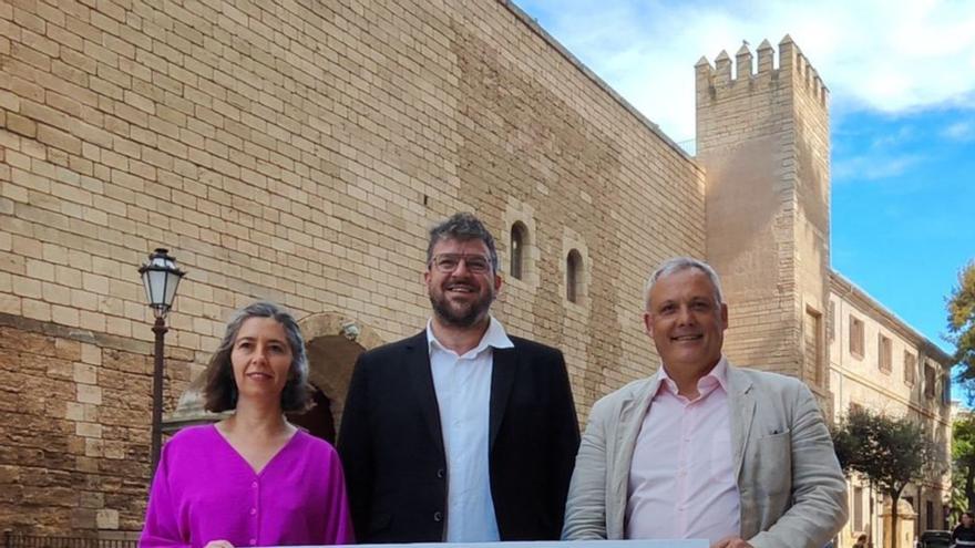 Truyol, Apesteguia y Alzamora junto al palacio de la Almudaina. | MÉS