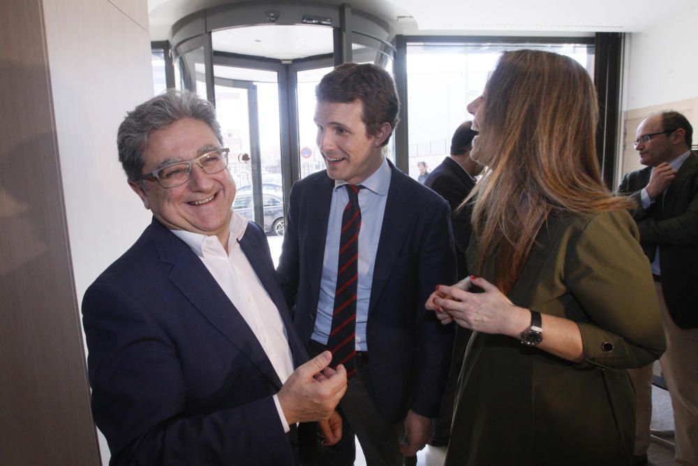 Visita del líder del PP, Pablo Casado, a Girona.