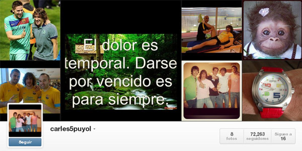 Compte de Carles Puyol. Compte de Carles Puyol.