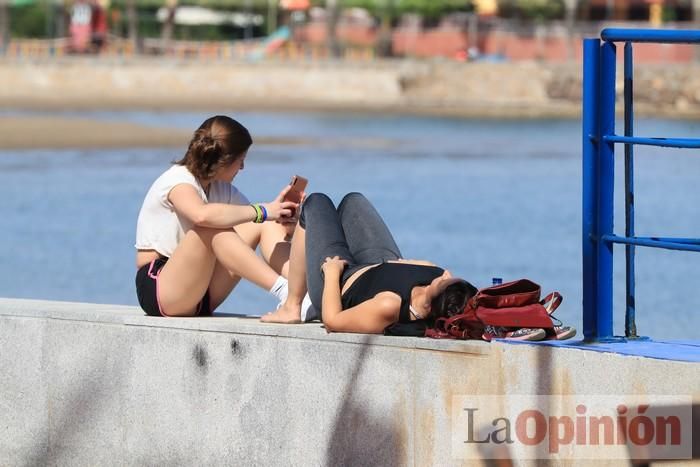 Primer día de paseos al aire libre en Mazarrón