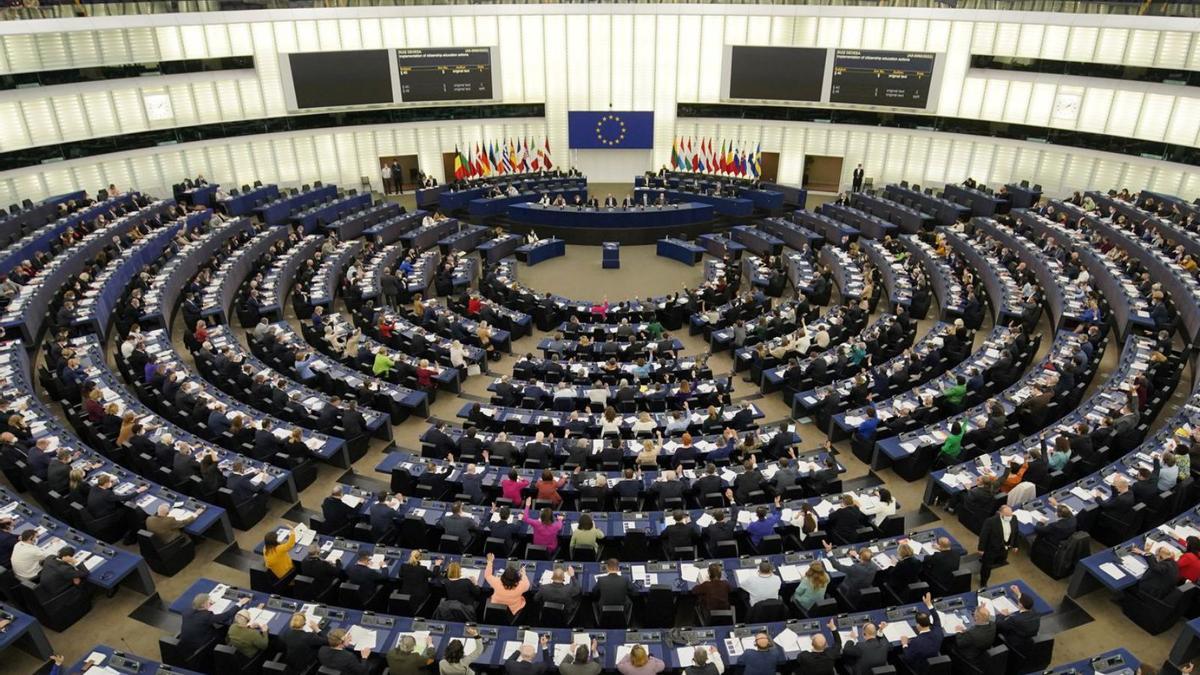 Sessió del Parlament Europeu en què es va aprovar la Llei de Governança de Dades. | EFE