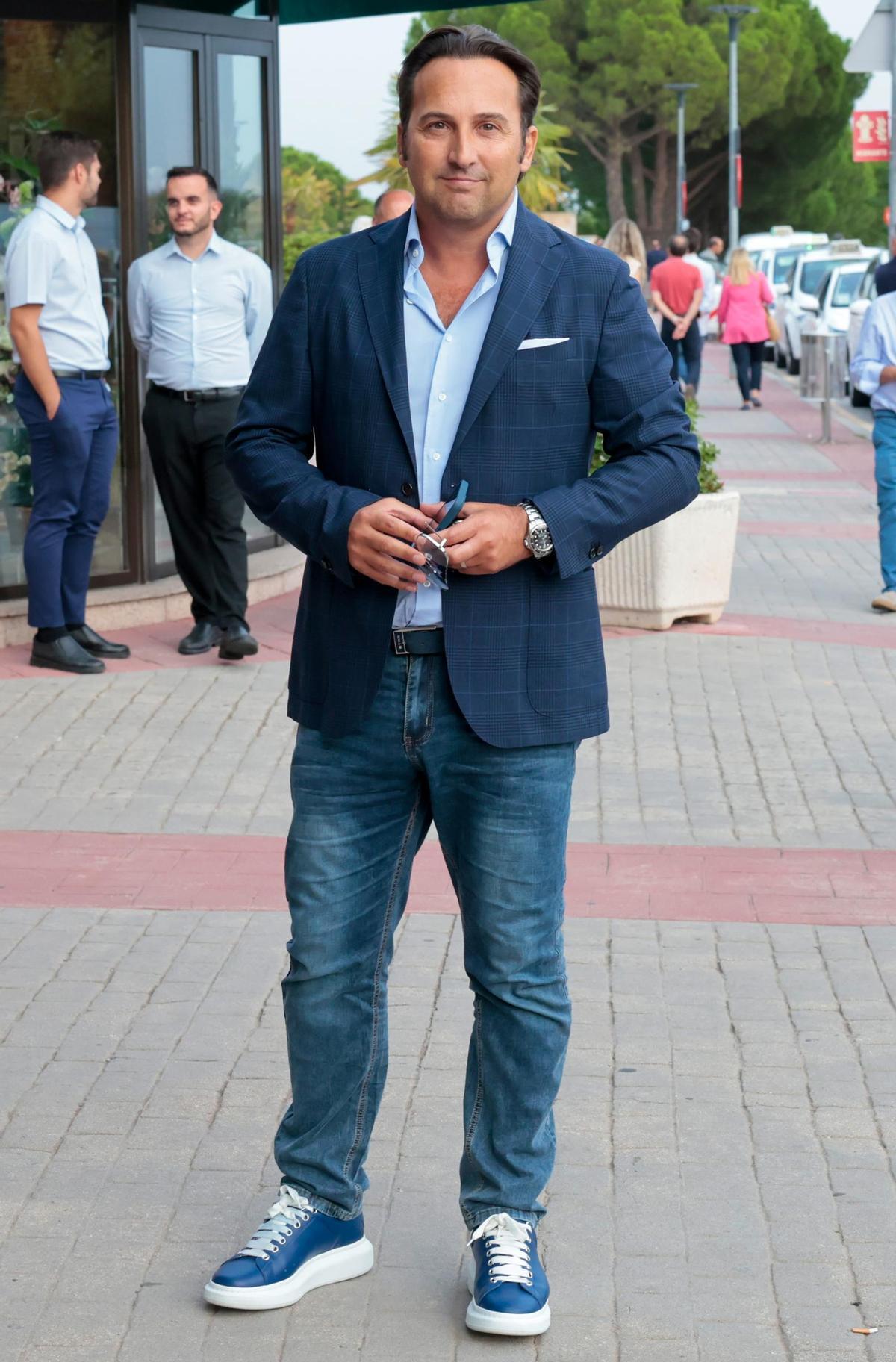 Iker Jimenez en el funeral de Maria Teresa Campos en 2023.