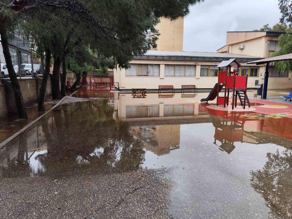 Las lluvias anegan colegios y generan incidencias en centros educativos