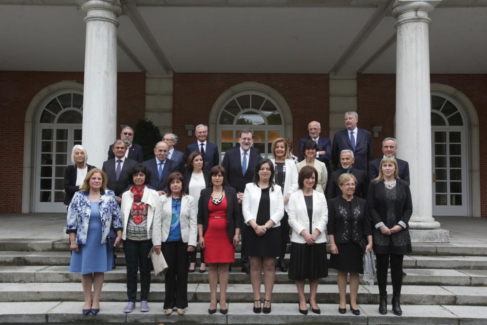 El presidente de Famadesa, Federico Beltrán, entre los galardonados.