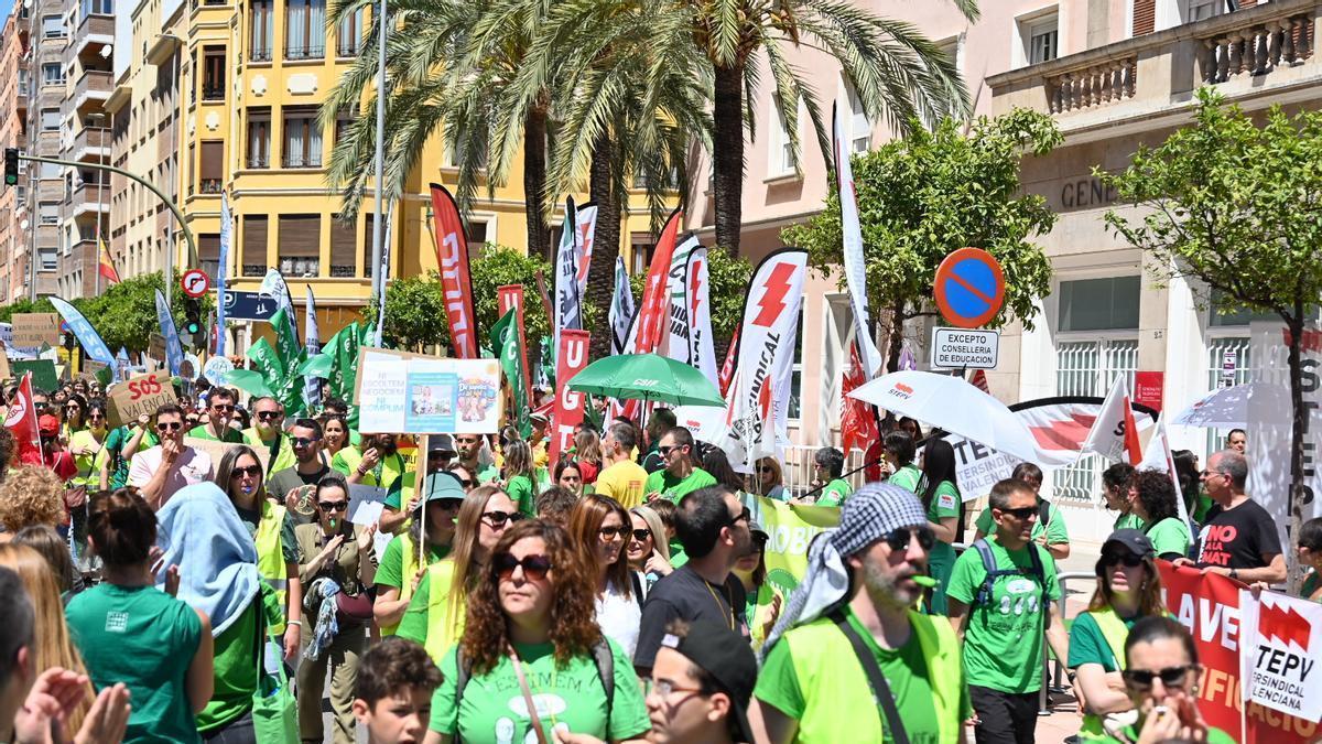 Huelga educativa en Castelló