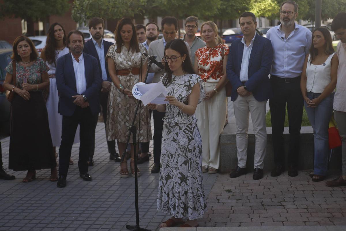 Lectura del manifiesto en memoria de Miguel Ángel Blanco.