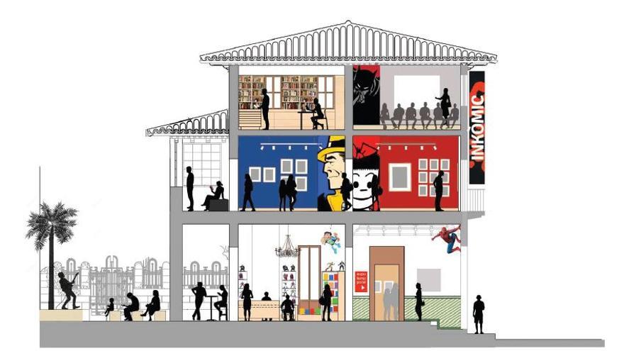 Uno de los planos que muestran la distribución del futuro museo.