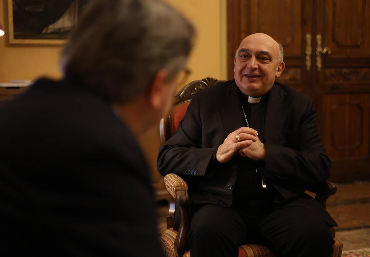 Enrique Benavent, durante la entrevista.
