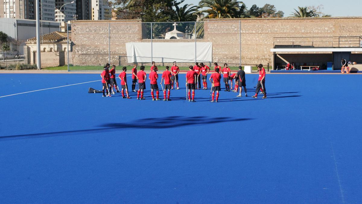 La pista azul de Beteró es todo un emblema del hockey español