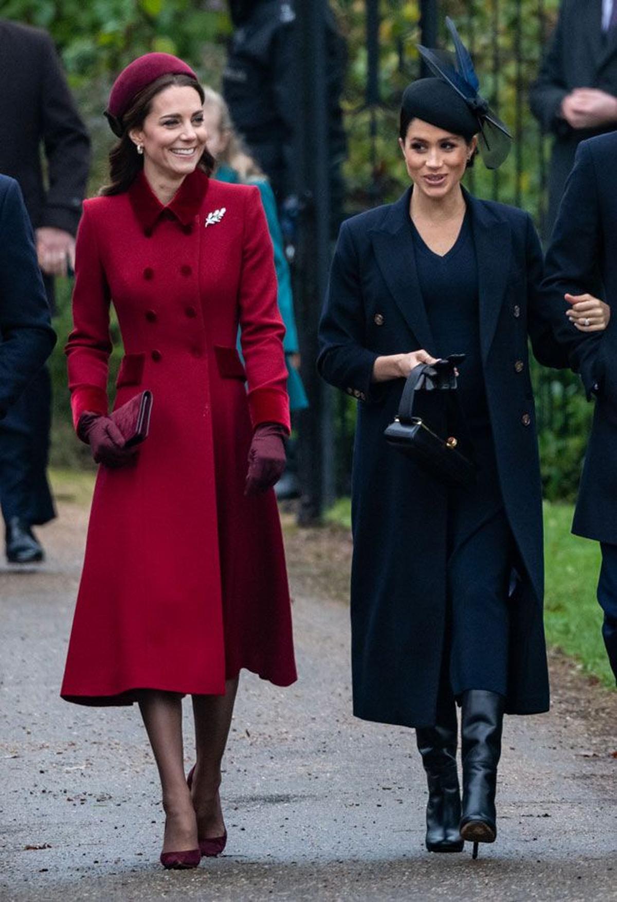 Kate Middleton y Meghan Markle el día de Navidad