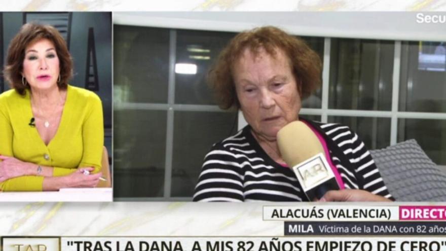 Una víctima de la DANA agradece a Ana Rosa lo que ha hecho por ella en &#039;TardeAR&#039;: &quot;Que Dios te bendiga&quot;