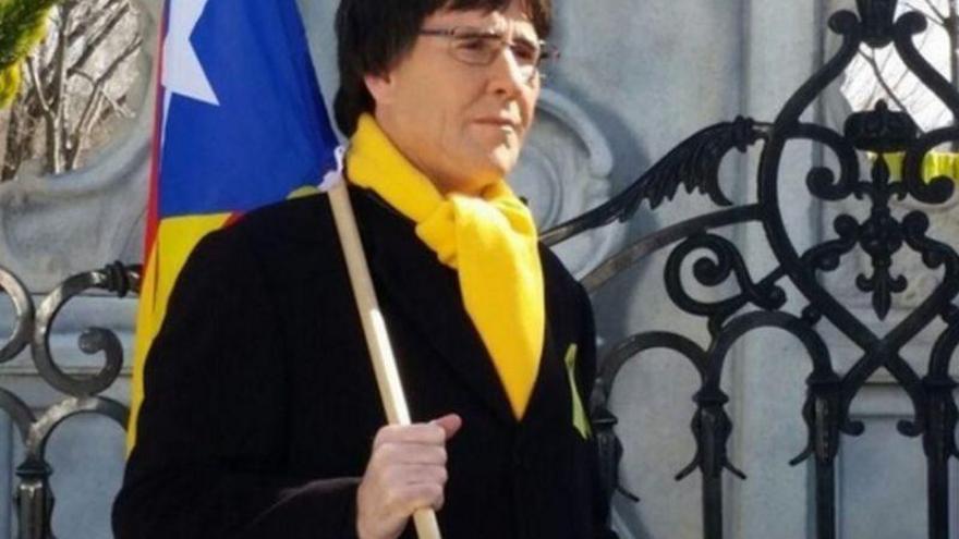 La policía confunde a Joaquín Reyes caracterizado como Puigdemont