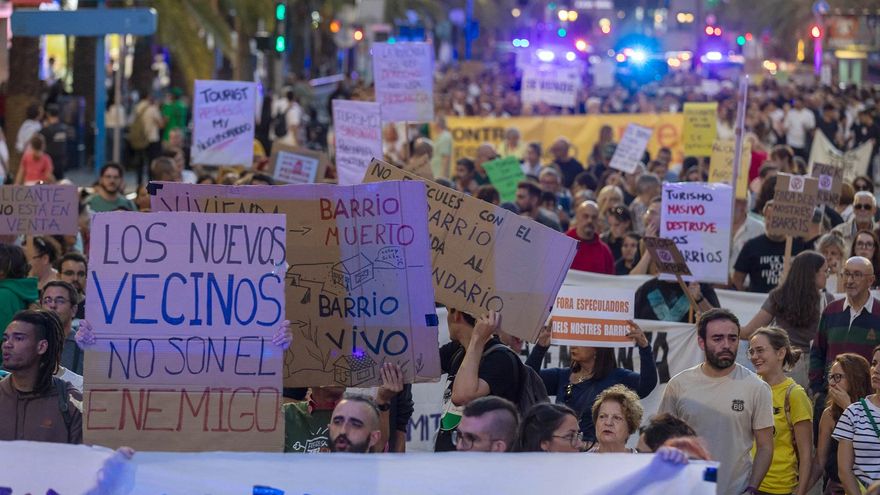 Protesca por la vivienda en Alicante