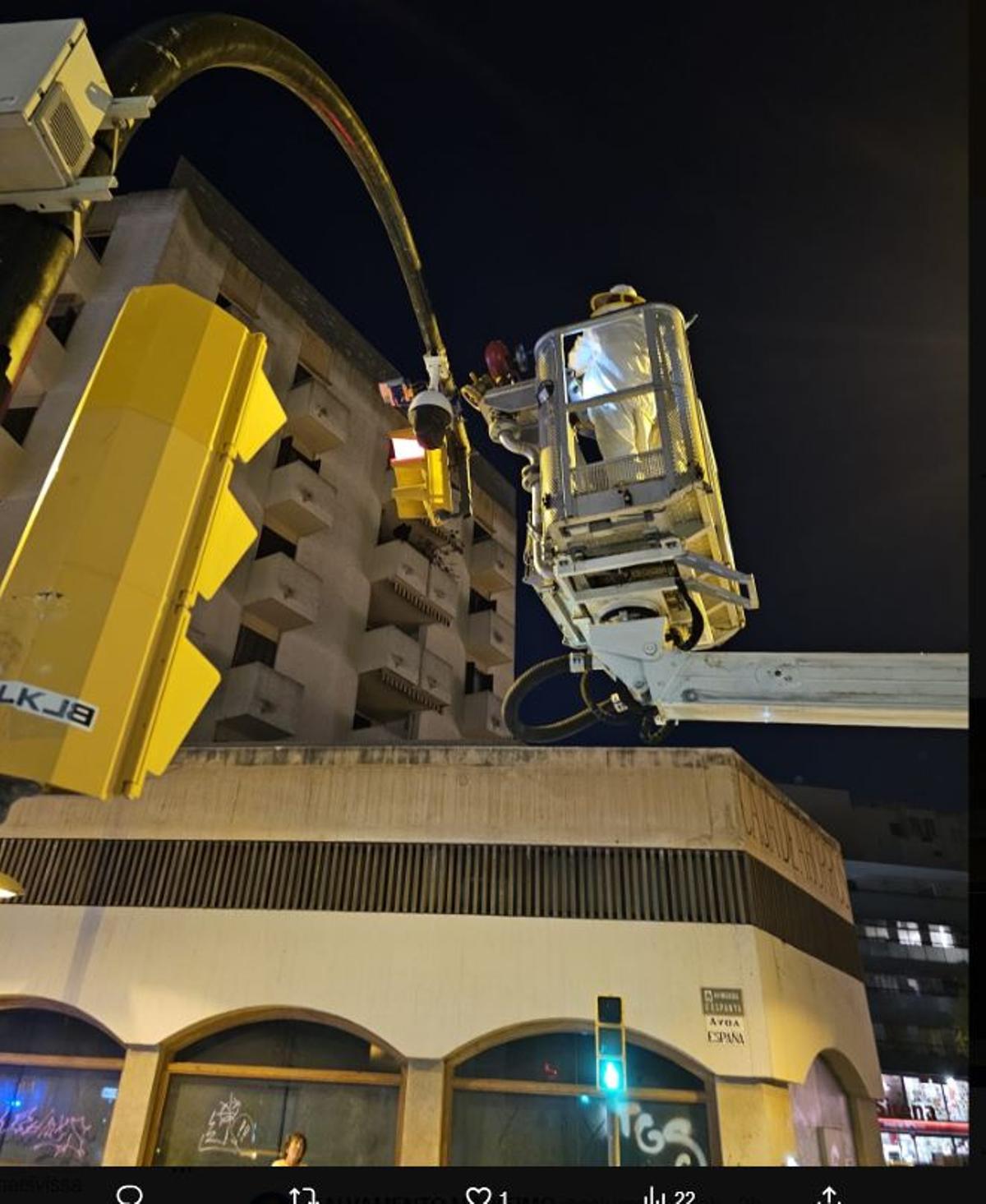 Enjambre de abejas en Vila.