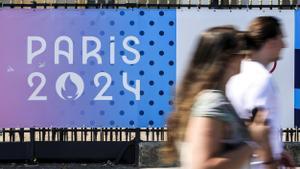 Preparations for the opening ceremony of the Paris 2024 Olympic Games