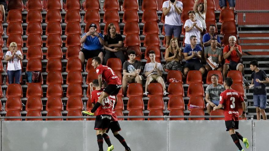 Real Mallorca bejubelt den ersten Treffer zu Hause im Stadion von Son Moix