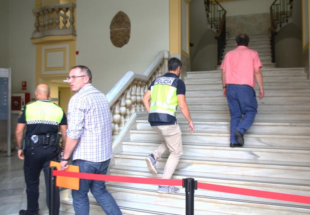 Operación policial contra la corrupción en el Ayuntamiento de Sagunt