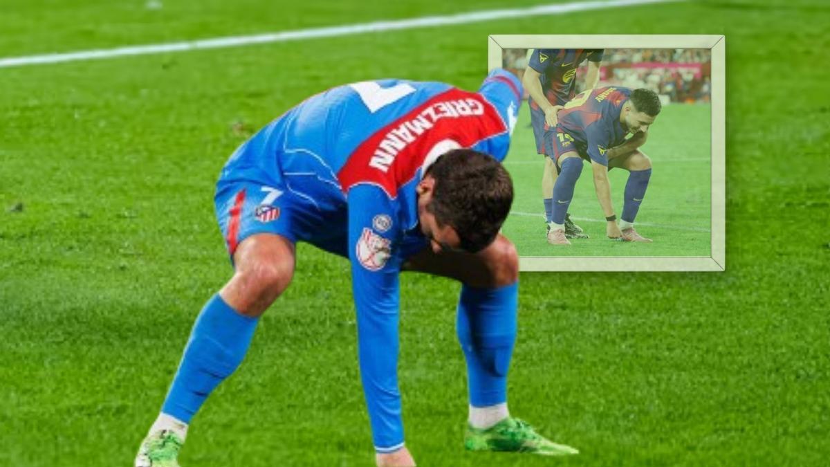 La celebración de Antoine Griezmann en La Cartuja, tras su gol en el minuto 62 de partido (0-4)