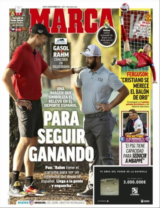 Las portadas de la prensa deportiva de hoy