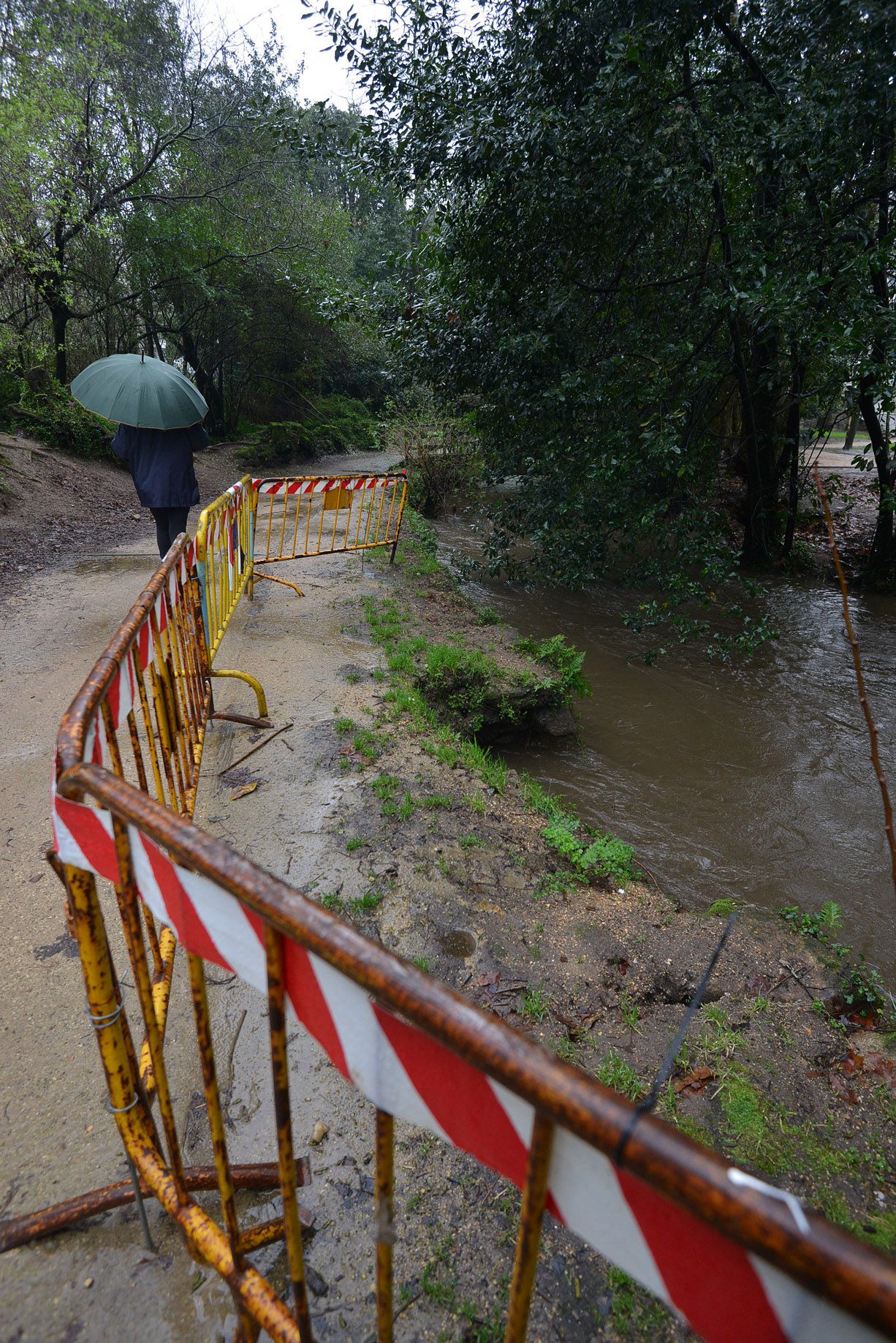 Las intensas lluvias dejan los ríos de Pontevedra con mucho caudal de agua