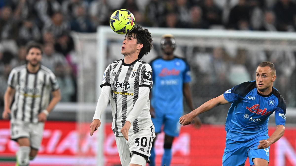 Soulé, durante un partido con la Juventus la temporada pasada