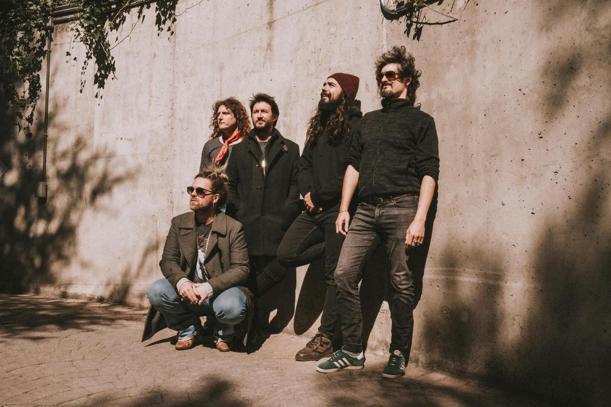 La banda andaluza Derby Motoreta’s Burrito Kachimba, que publica en abril su nuevo disco, en Madrid.