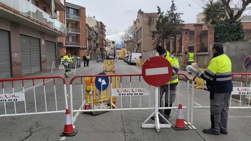 Les afectacions de la mobilitat a la carretera de Santpedor van començar el passat 20 de gener