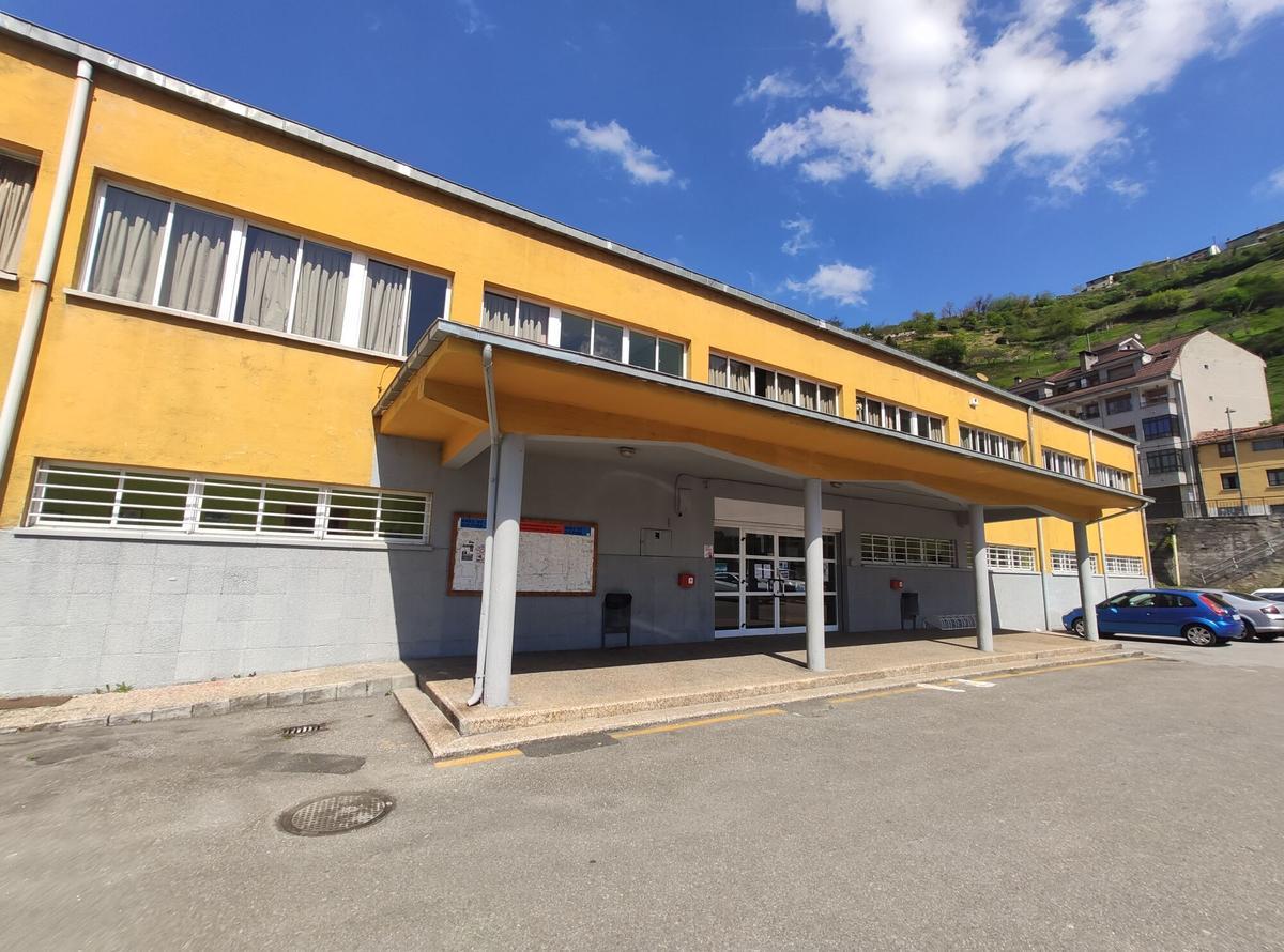 El polideportivo Vázquez Megido, en Sotiello.
