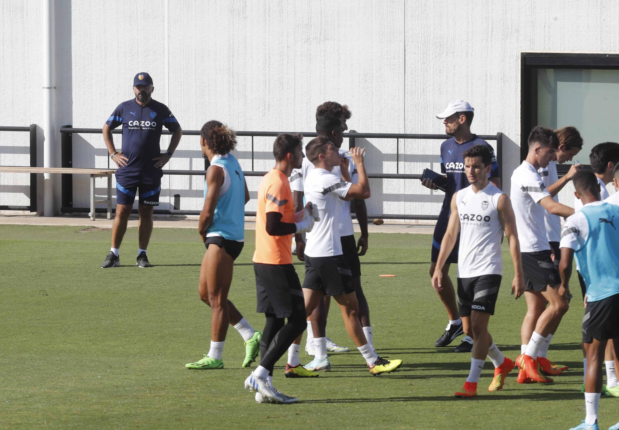 Entrenamiento previo a la segunda jornada de Laliga frente al Athletic de Bilbao