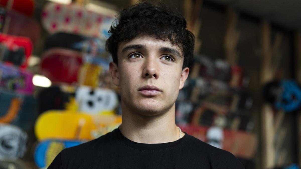 El skater coruñés Luis Cabarcos