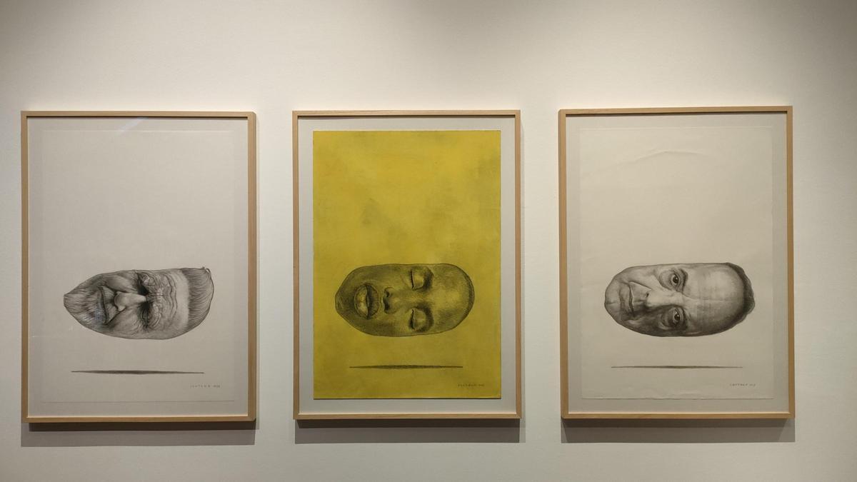 Una de las composiciones que se muestran en la exposición del Museo de Arte Contemoráneo de Elche